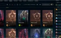 CONTA LEAGUE OF LEGENDS LEVEL 250 MUITAS SKINS