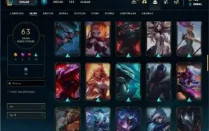 Conta ouro 4 com 105 Champs e 63 Skins
