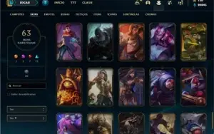 Conta ouro 4 com 105 Champs e 63 Skins
