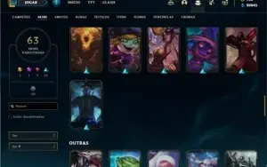 Conta ouro 4 com 105 Champs e 63 Skins