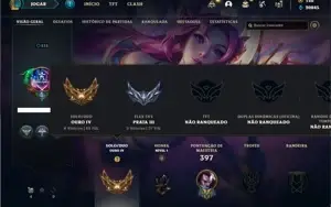 Conta ouro 4 com 105 Champs e 63 Skins
