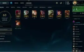 Vendo conta de league of legends unranked com 18 skins