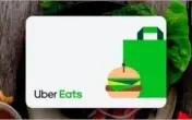 R$ 25 Uber Eats Cartão Pré-Pago