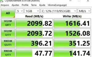 Ssd M2 2280 Nvme Gen 3x4 Pcie 1tb Adata Xpg Sx6000 2100/1500
