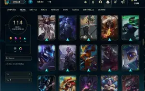 Conta Ferro 1 com 145 Champs e 114 Skins