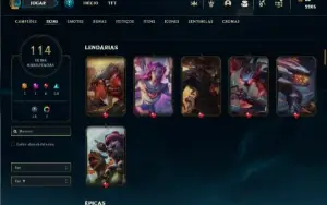Conta Ferro 1 com 145 Champs e 114 Skins