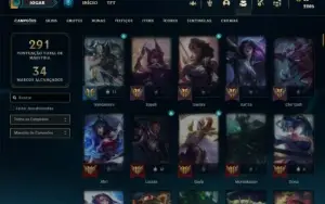 Conta Ferro 1 com 145 Champs e 114 Skins