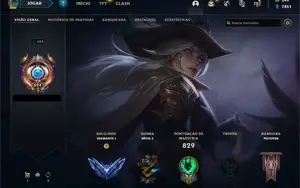 Conta D1, Todos os Champs, Icones e emote Challenger
