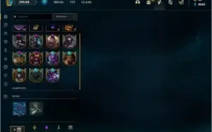 CONTA LOL 423 SKINS RARIDADE