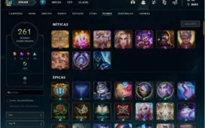 CONTA LOL 423 SKINS RARIDADE