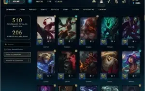 CONTA LOL 423 SKINS RARIDADE