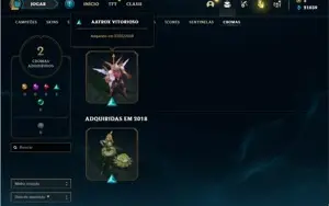 Conta unranked com 150 champs e 67 Skins