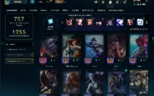 Bronze 2 com TODOS os champs e 282 Skins ( ADC / JG )