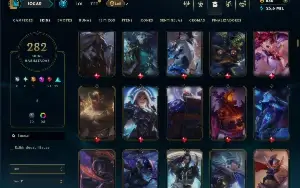 Bronze 2 com TODOS os champs e 282 Skins ( ADC / JG )