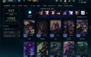 Bronze 2 com TODOS os champs e 282 Skins ( ADC / JG )