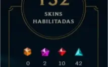 Diamante lol todos os campeões 132 skins