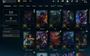 Bronze 3 com 40 Champs e 18 Skins + 1050 RP