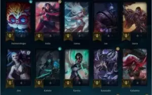 Conta Ouro 4 (winrate altissimo) 84 Campeões - 24 skins