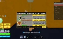 Conta De BloxFruits Com Frutas PERMANENTES/Gamepass