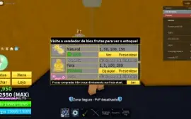 Conta De BloxFruits Com Frutas PERMANENTES/Gamepass