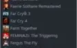 CONTA STEAM - 7 ANOS - 356 JOGOS TOPS