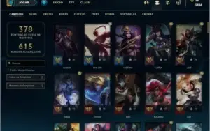 Conta ouro 4 com 108 Champs e 131 Skins + 2 Prestigios