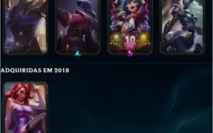 conta g1 - 28 champs - 6 skins - VENDER RÁPIDO