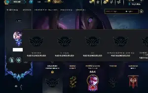Unranked com TODOS os champs e 264 Skins ( MAIN ADC )