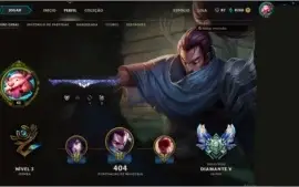 Conta LOL diamante 5 +300 skins, 4 ultimate 4hex e senti hex