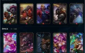 Vendo conta Gold V com várias skins