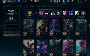 Unranked com 95 Champs e 42 Skins ( ex bronze )