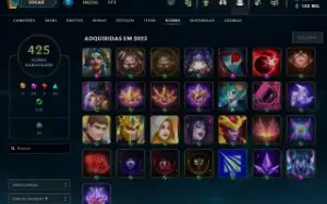 Conta lol com quase todas skins