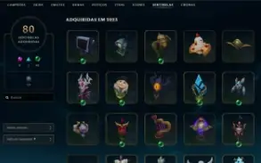 Conta lol com quase todas skins