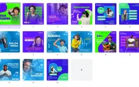 Pack Canva Rádio Postcast -15 Artes Editáveis