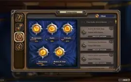CONTA HEARTHSTONE 13K DE OURO + 113 PACKS p/ ABRIR