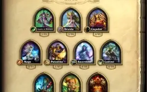 CONTA HEARTHSTONE 13K DE OURO + 113 PACKS p/ ABRIR