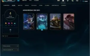 conta lol ouro 1 mmr perfeito