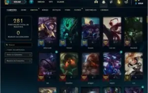 Conta Unranked com 118 Champs e 141 Skins
