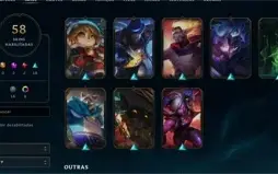 Conta LVL 269. 98 CHAMPS, 41K DE ESSENCIA E 56 SKINS!!