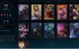 Conta LVL 269. 98 CHAMPS, 41K DE ESSENCIA E 56 SKINS!!