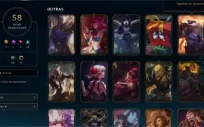 Conta LVL 269. 98 CHAMPS, 41K DE ESSENCIA E 56 SKINS!!