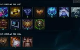Conta Nível 135, Prata 3, 121 Campeões e 36 Skins (boas)