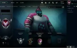 Conta Nível 135, Prata 3, 121 Campeões e 36 Skins (boas)