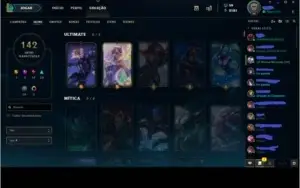 Conta de league of Legends Platina V