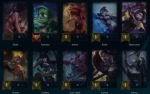 Conta de lol level 95 com 18 skins. 