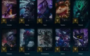 Conta de lol level 95 com 18 skins. 