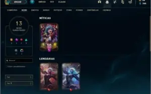 Conta platina 2 com 13 skins e 35 champs ( MAIN ADC )
