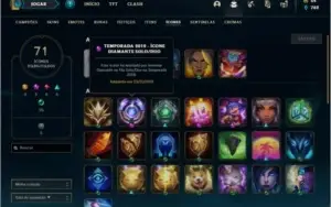 Conta platina 2 com 13 skins e 35 champs ( MAIN ADC )