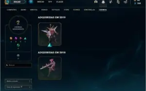 Conta platina 2 com 13 skins e 35 champs ( MAIN ADC )