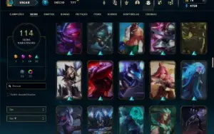 Prata 2 com 150 Champs e 114 Skins + 5 Vitoriosas